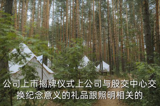 投資者聚集上海市政府，公司上市揭牌儀式上公司與股交中心交換紀念意義的禮品跟照明相關的