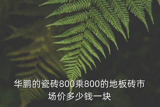 華鵬的瓷磚800乘800的地板磚市場價多少錢一塊