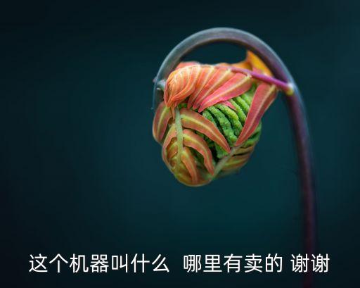 這個(gè)機(jī)器叫什么  哪里有賣(mài)的 謝謝