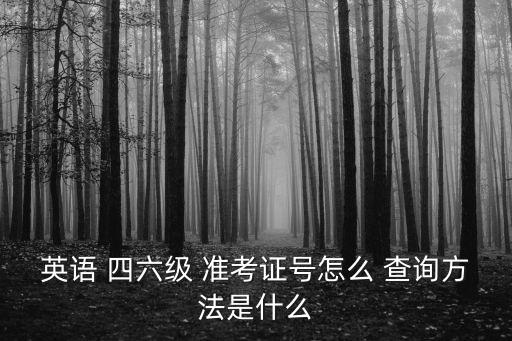 四六級(jí)準(zhǔn)考證查詢,全國(guó)四六級(jí)準(zhǔn)考證查詢