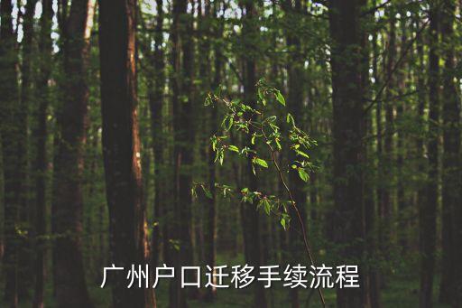 廣州遷移廣州戶口，廣州戶口遷移手續(xù)流程