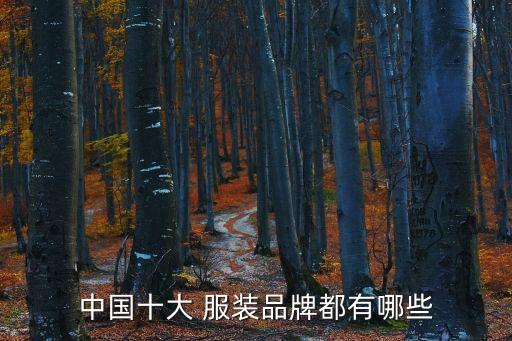知名服裝品牌,國內知名服裝品牌