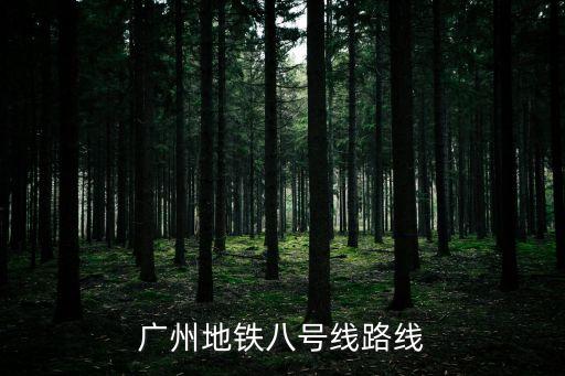 廣州地鐵8號線路線圖，廣州地鐵8號線線路圖
