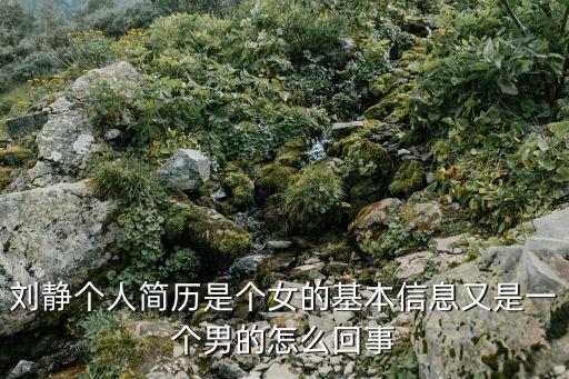劉靜個人簡歷是個女的基本信息又是一個男的怎么回事