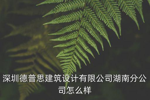 深圳德普思建筑設計有限公司 0755，深圳有哪些知名的建筑設計公司