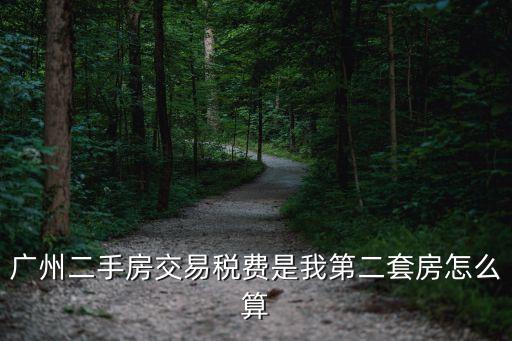 廣州如何算二套房，廣州二套房認定標準