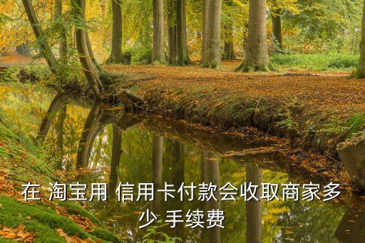 在 淘寶用 信用卡付款會收取商家多少 手續(xù)費(fèi)