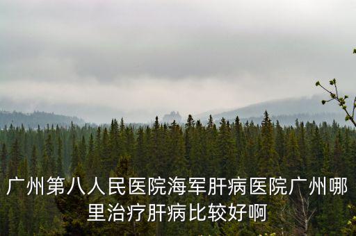 廣州第八人民醫(yī)院海軍肝病醫(yī)院廣州哪里治療肝病比較好啊