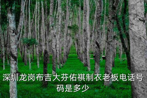 深圳龍崗布吉大芬佑祺制衣老板電話號碼是多少