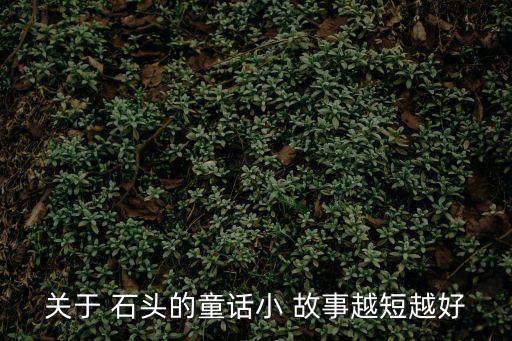 關(guān)于 石頭的童話小 故事越短越好