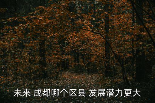 未來 成都哪個區縣 發展潛力更大