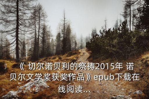 《 切爾諾貝利的祭禱2015年 諾貝爾文學(xué)獎(jiǎng)獲獎(jiǎng)作品》epub下載在線閱讀...