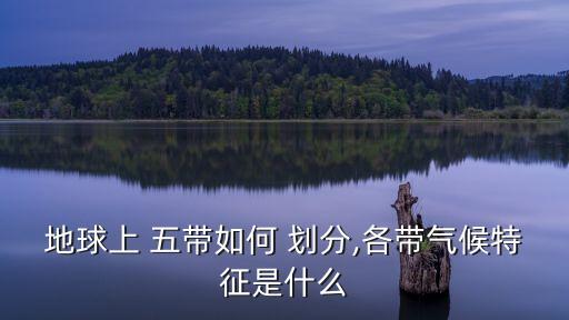 五帶的劃分,地球上五帶的劃分