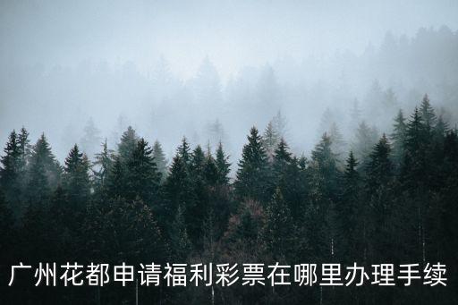 廣州花都申請福利彩票在哪里辦理手續