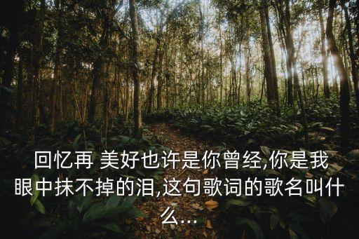回憶再美好也只是曾經,回憶再美好也只是曾經?