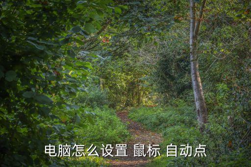 電腦怎么設置 鼠標 自動點