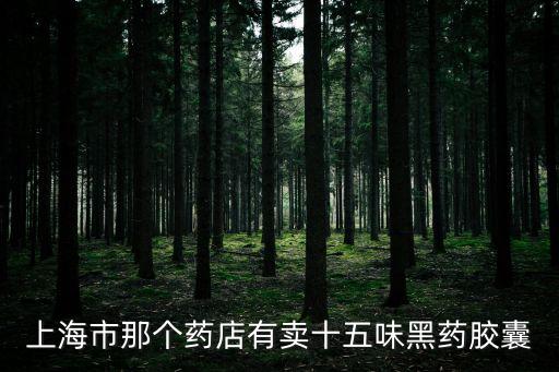 上海市藥審中心研制情況表，上海市那個藥店有賣十五味黑藥膠囊