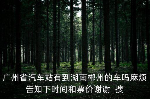 廣州到郴州客運(yùn)專線，武廣客運(yùn)專線 廣州到郴州要多久