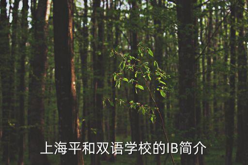 上海市平和雙語學校國際部電話，上海平和雙語學校的學校地址
