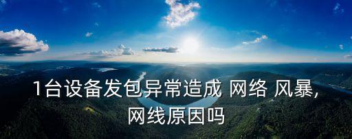 網(wǎng)絡(luò)風(fēng)暴