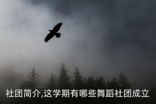舞蹈社團簡介,這學期有哪些舞蹈社團成立?