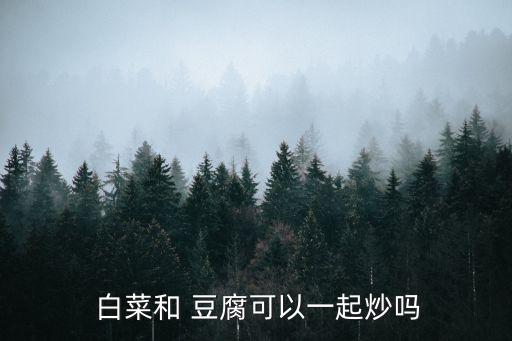 豆腐白菜
