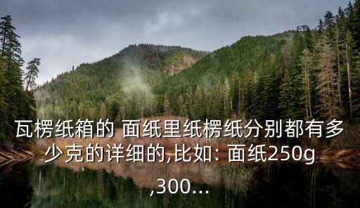 面紙,各種紙張的定量有哪些差別?