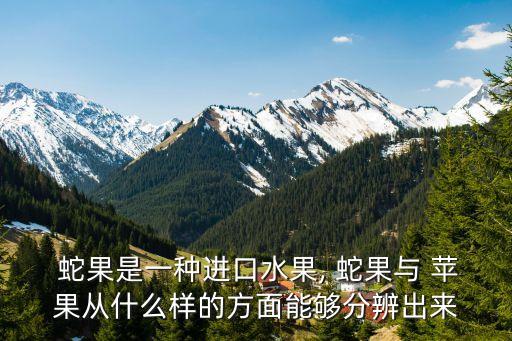 蛇果是一種進口水果, 蛇果與 蘋果從什么樣的方面能夠分辨出來