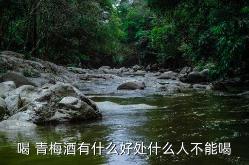 喝 青梅酒有什么好處什么人不能喝