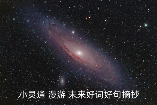  小靈通 漫游 未來好詞好句摘抄