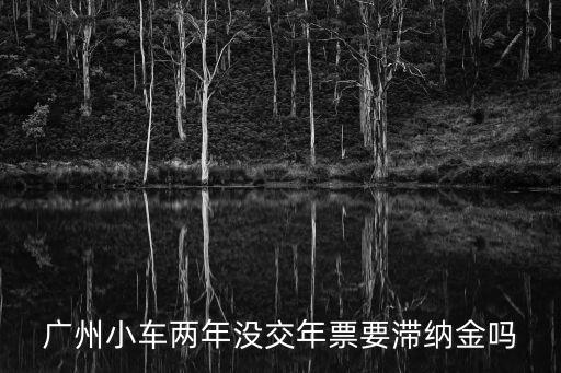 廣州小車兩年沒交年票要滯納金嗎