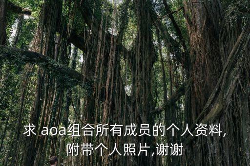 求 aoa組合所有成員的個人資料,附帶個人照片,謝謝