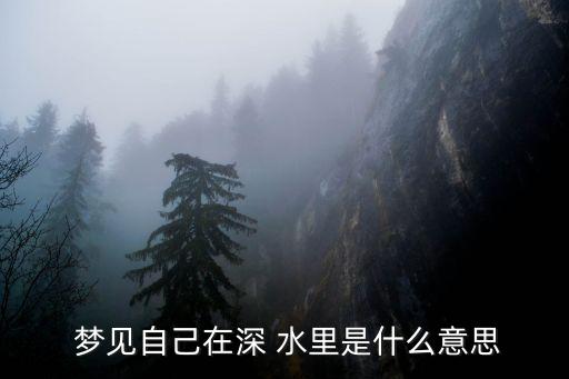 夢見在水里