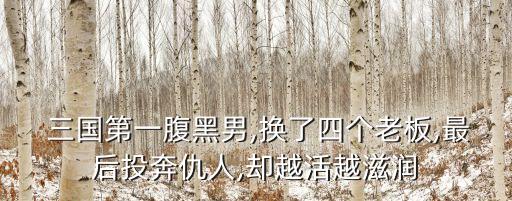 三國賈詡,三國時期的毒士賈詡是怎么一回事?