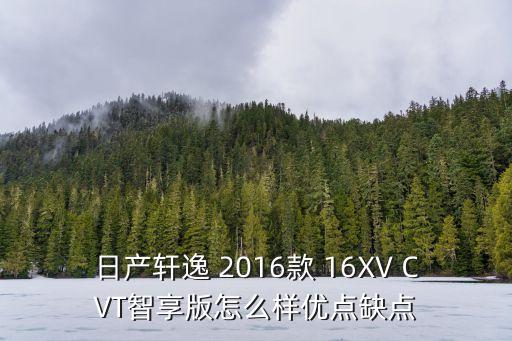 日產(chǎn)軒逸 2016款 16XV CVT智享版怎么樣優(yōu)點缺點