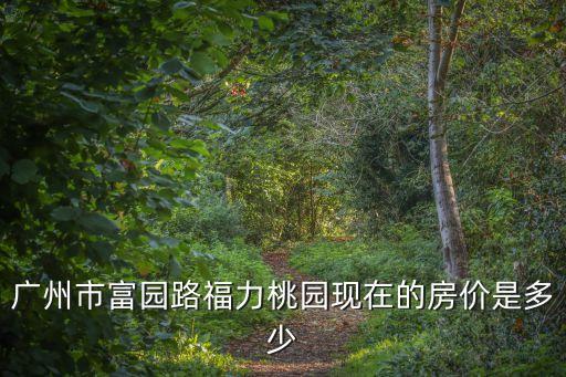 廣州市富園路福力桃園現(xiàn)在的房價是多少