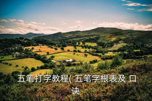 五筆口訣表,電腦打五筆口訣表