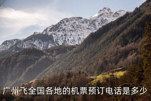 廣州飛全國各地的機票預訂電話是多少