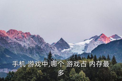 內存最大的游戲,占內存最大的游戲是哪個?