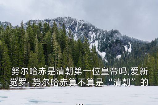  努爾哈赤是清朝第一位皇帝嗎,愛新覺羅· 努爾哈赤算不算是“清朝”的...