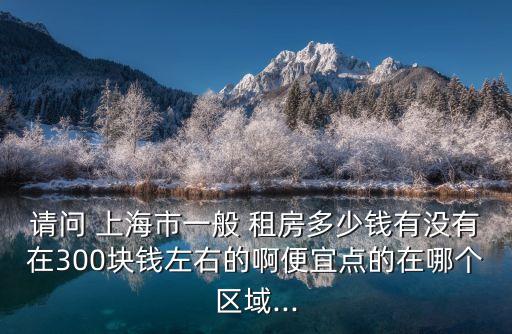 請問 上海市一般 租房多少錢有沒有在300塊錢左右的啊便宜點(diǎn)的在哪個區(qū)域...