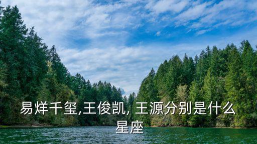易烊千璽,王俊凱, 王源分別是什么 星座