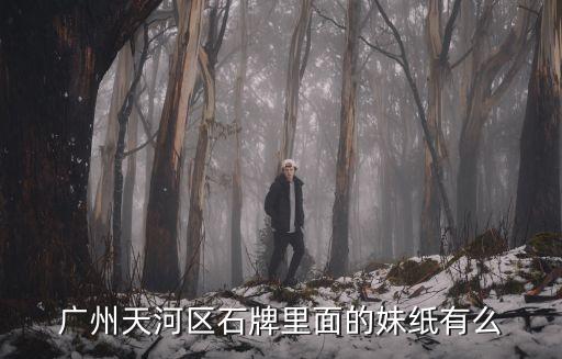 廣州天河區妹子，廣州天河區石牌里面的妹紙有么