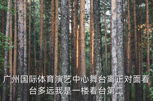 廣州國(guó)際體育演藝中心舞臺(tái)離正對(duì)面看臺(tái)多遠(yuǎn)我是一樓看臺(tái)第二