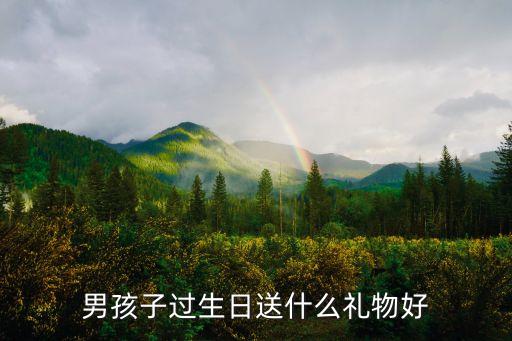 男孩子過生日送什么禮物好