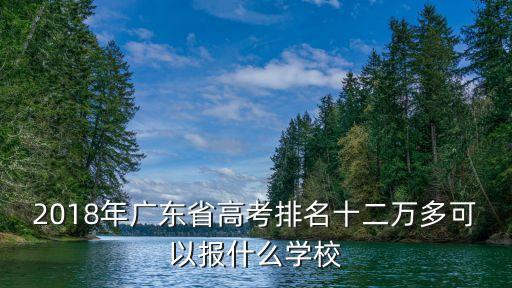 2017廣州高考學校排名，2018年廣東省高考排名十二萬多可以報什么學校