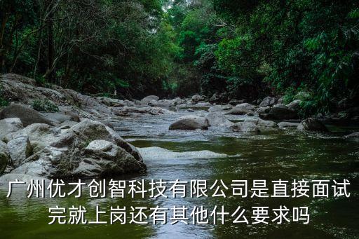 廣州優才創智科技有限公司是直接面試完就上崗還有其他什么要求嗎