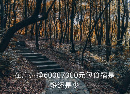 在廣州掙60007000元包食宿是多還是少