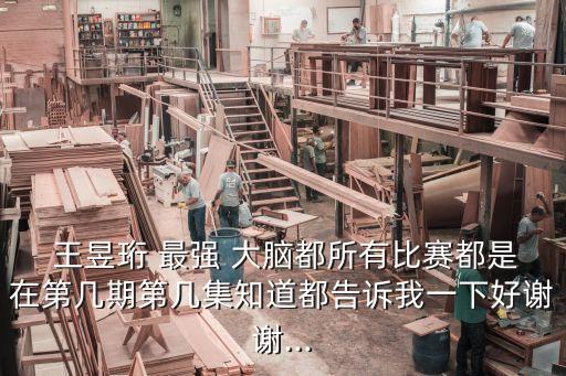 最強大腦王昱珩,《最強大腦》王昱珩是哪一期參賽選手