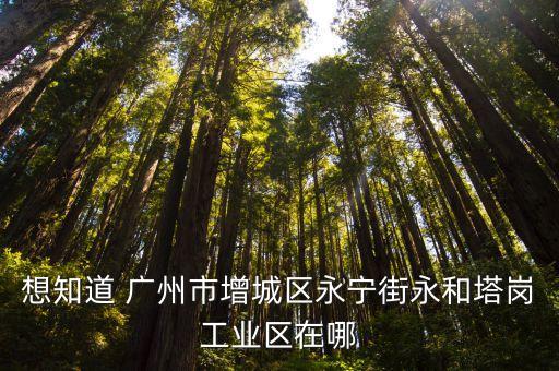 想知道 廣州市增城區永寧街永和塔崗工業區在哪
